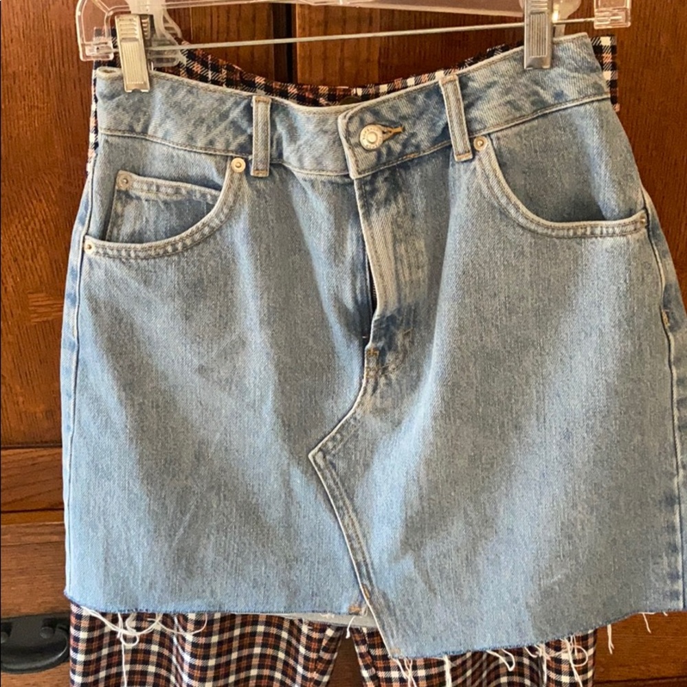 Top shop jean skirt never worn